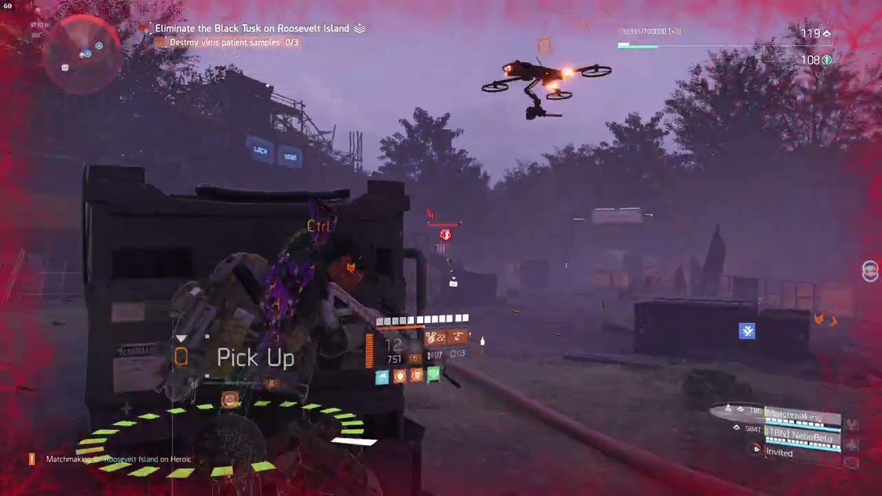 Tom Clancy's The Division 2 – 23 – lvl 40/shd 118, Roosevelt Island Stronghold, Heroic Invaded, Ran.