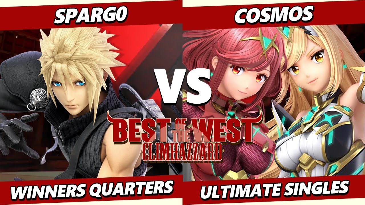 Best of the West 3 - Spargo (Cloud) Vs. Cosmos (Pyra Mythra) Smash Ultimate - SSBU