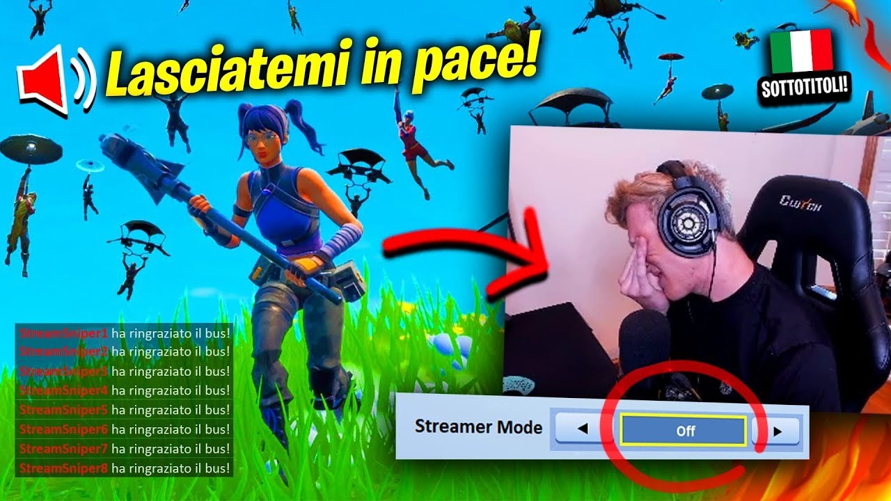 TFUE GIOCA SENZA STREAMER MODE E GUARDATE COSA SUCCEDE! Partita solo di stream snipers! 😲