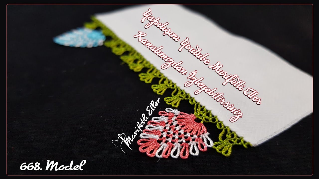 İki İğneyle Yapılan İğne Oyası 668. Modelin Yapımı