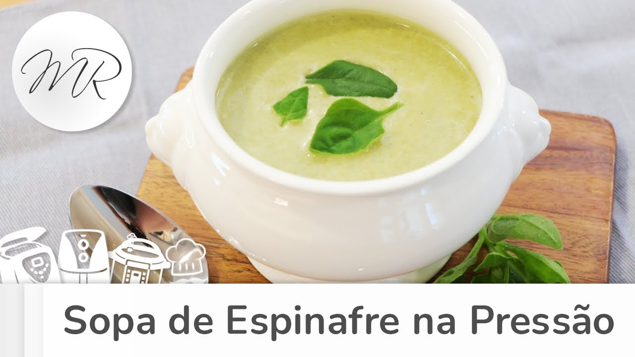 Sopa de Espinafre na Panela de Pressão Elétrica - Maurício Rodrigues
