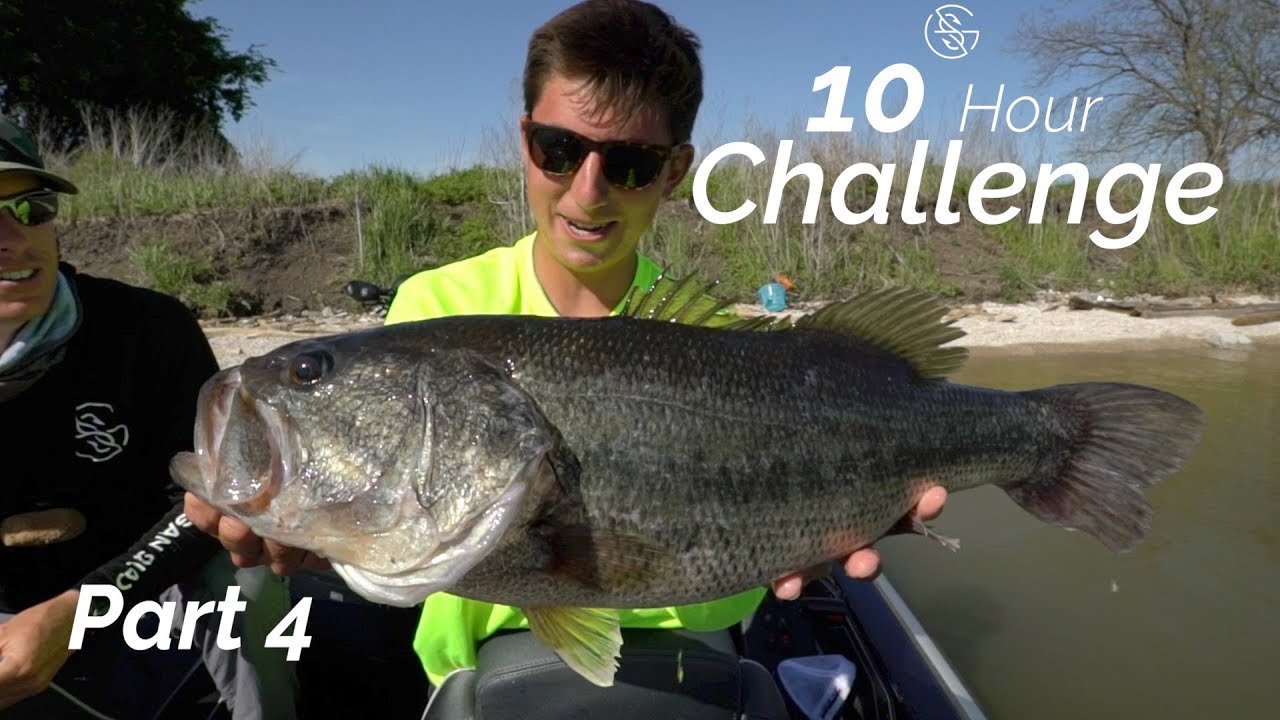 THIS SPOT IS LOADED!  --10 HOUR bass FISHING challenge (Part 4)