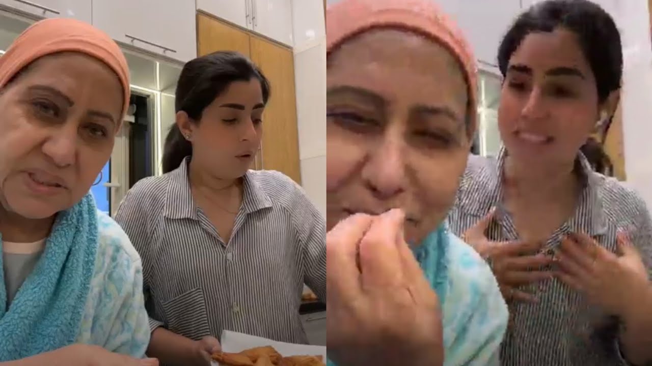 خفة دم ايتن عامر ومامتها بنقبل تبرعات من الاكل وصواني فى رمضان عادي وبيشجعوا الاهلى من المطبخ