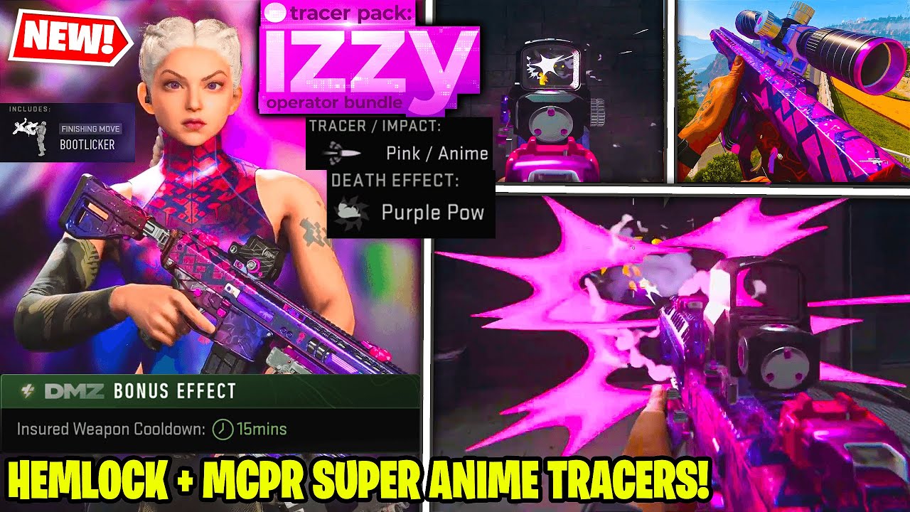 NEW Tracer Pack IZZY OPERATOR BUNDLE in MW2 WARZONE DMZ w/ SUPER ANIME EFFECT (New Blood Iso Hemlock
