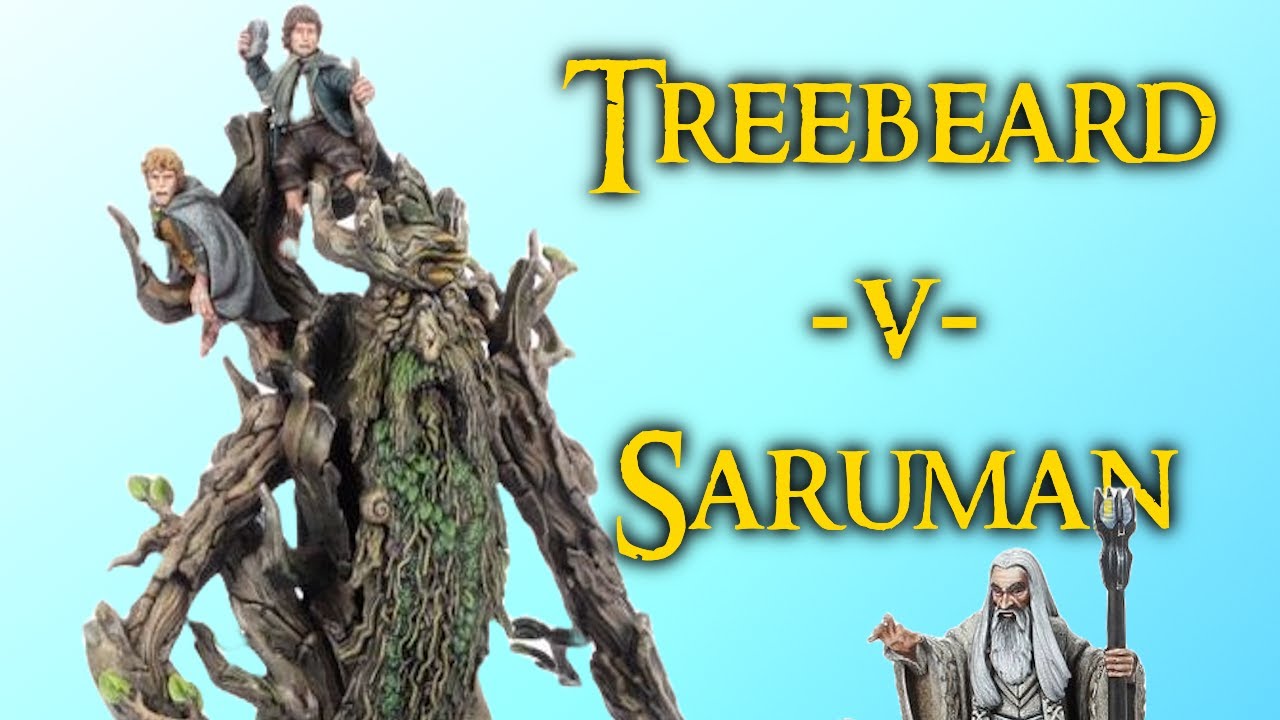800 points Live Middle Earth Strategy Battle Game Report: Fangorn v Muster of Isengard
