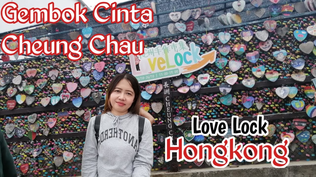 gembok cinta hongkong cheung chau || Love lock Hongkong