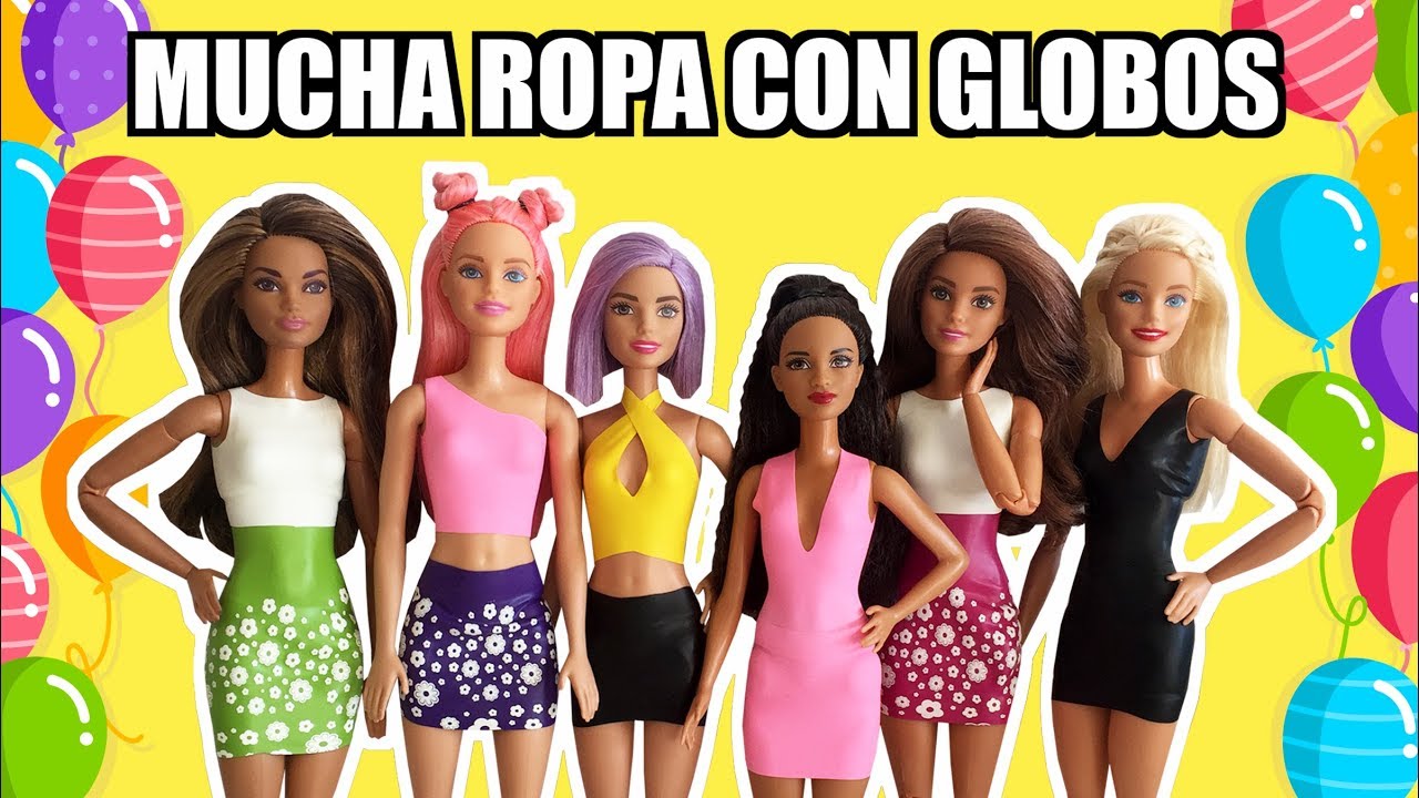 DIY C&oacute;mo hacer ropa con globos para Barbie