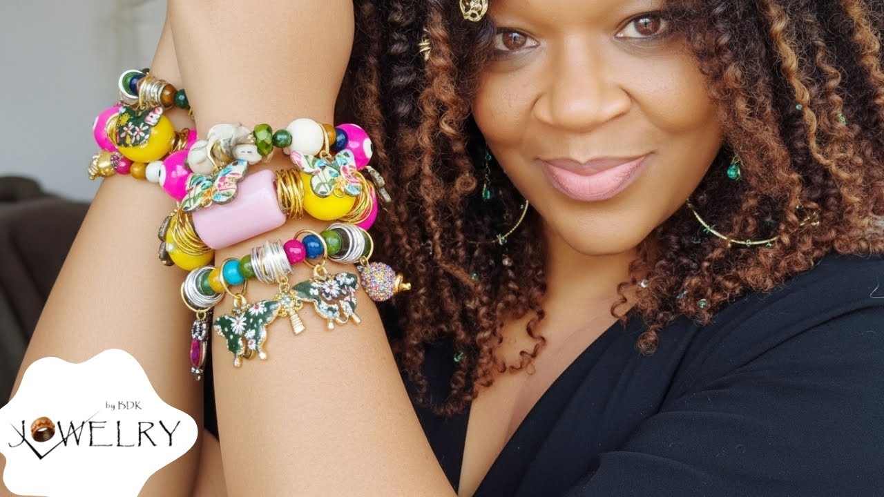 DIY Bright & Festive Chunky Charm Bracelets!