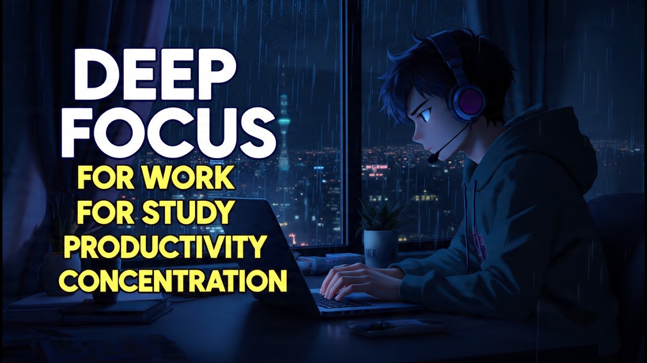 🔴 LIVE Late Night Focus Music | Deep Ambient Background for Coding and Productivity