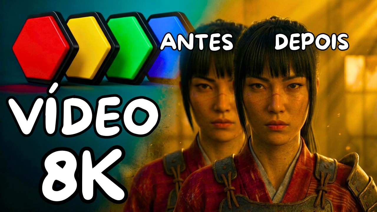 🔥 IA que MELHORA Vídeos: Upscale de Resolução, Cores e FPS - Grok AI em Qualidade PROFISSIONAL
