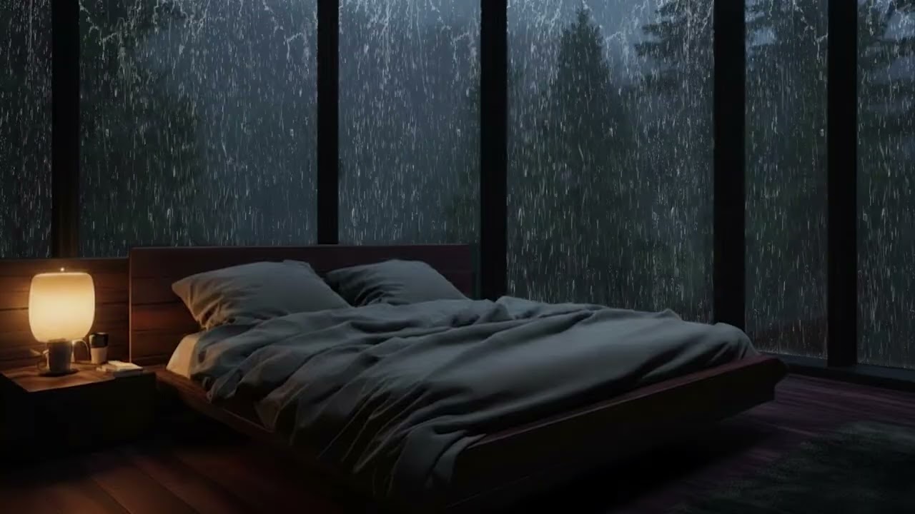 Soft Piano with Gentle Rain at Night 🌧️ A Peaceful Soundscape for Deep Sleep & Calm Thoughts