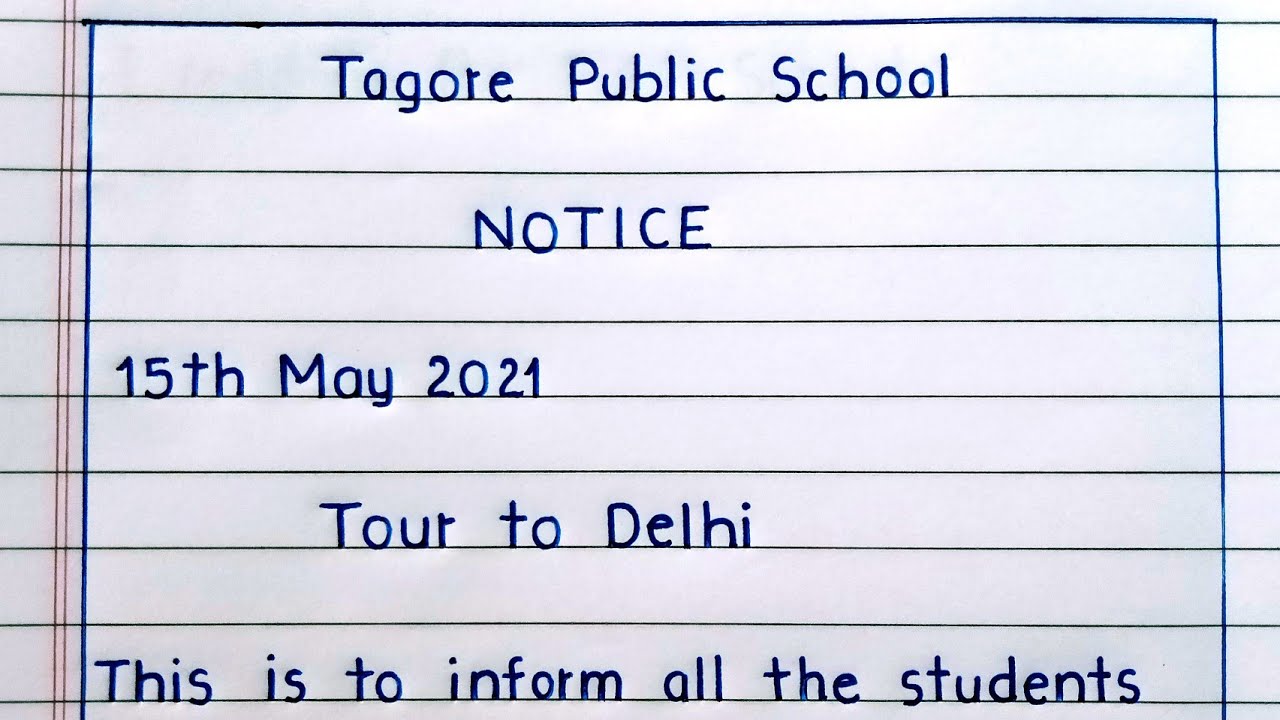 Notice writing | notice writing format | notice writing class 12 | notice writing for class 11
