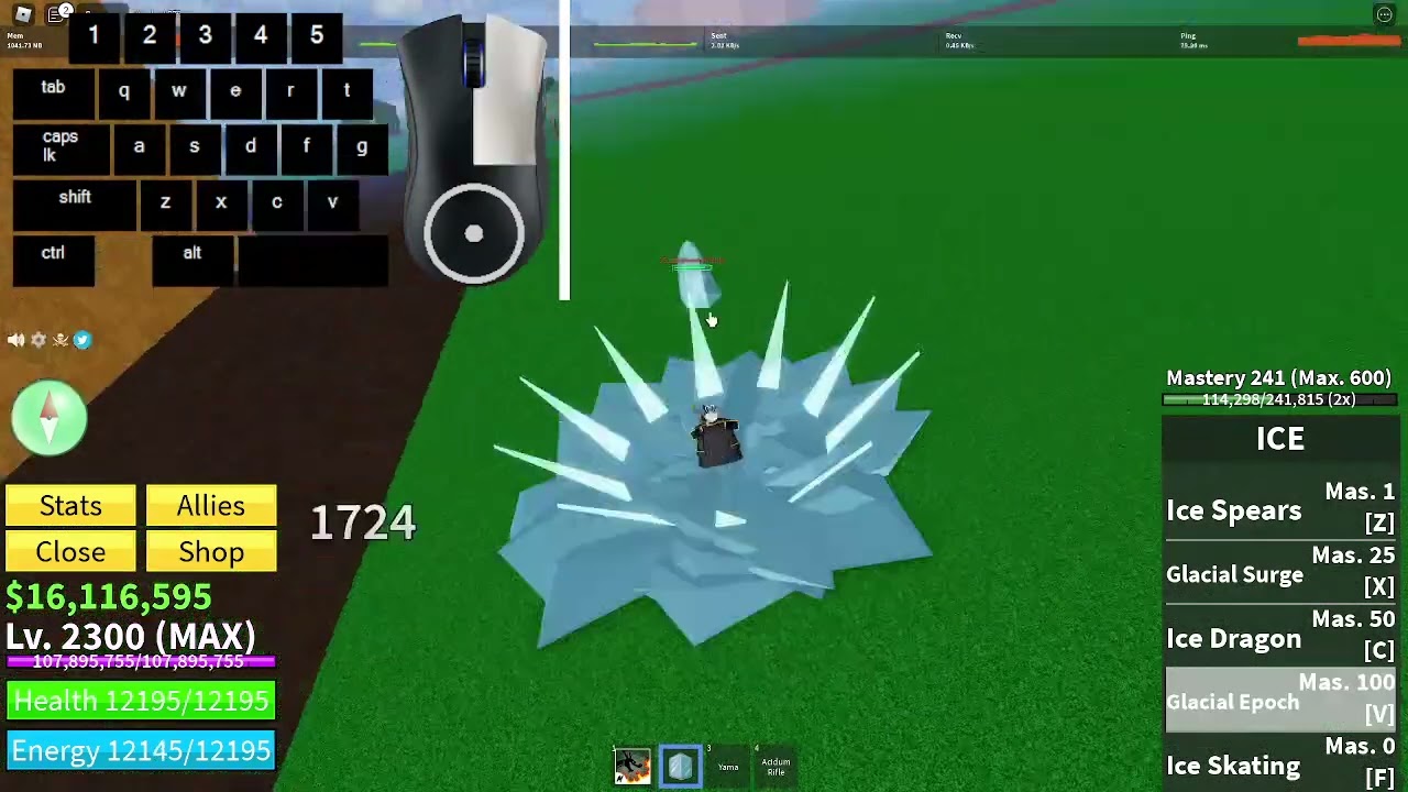[Blox Fruit] Combo [ Ice🧊 + Dragon Talon🐉🔥]