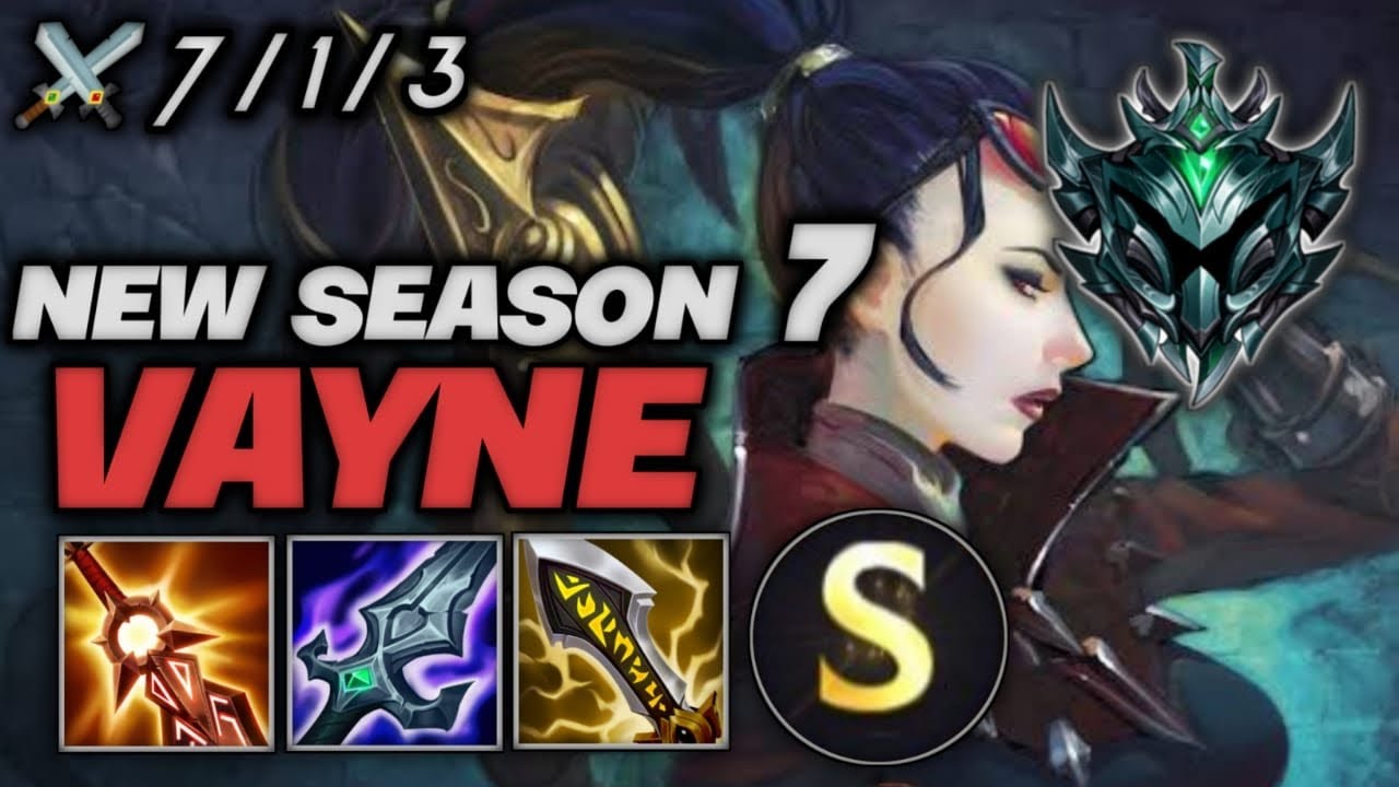 WILD RIFT VAYNE : BEST GAMEPLAY IN SEASON 7 - S RATING TIER PLATINUM
