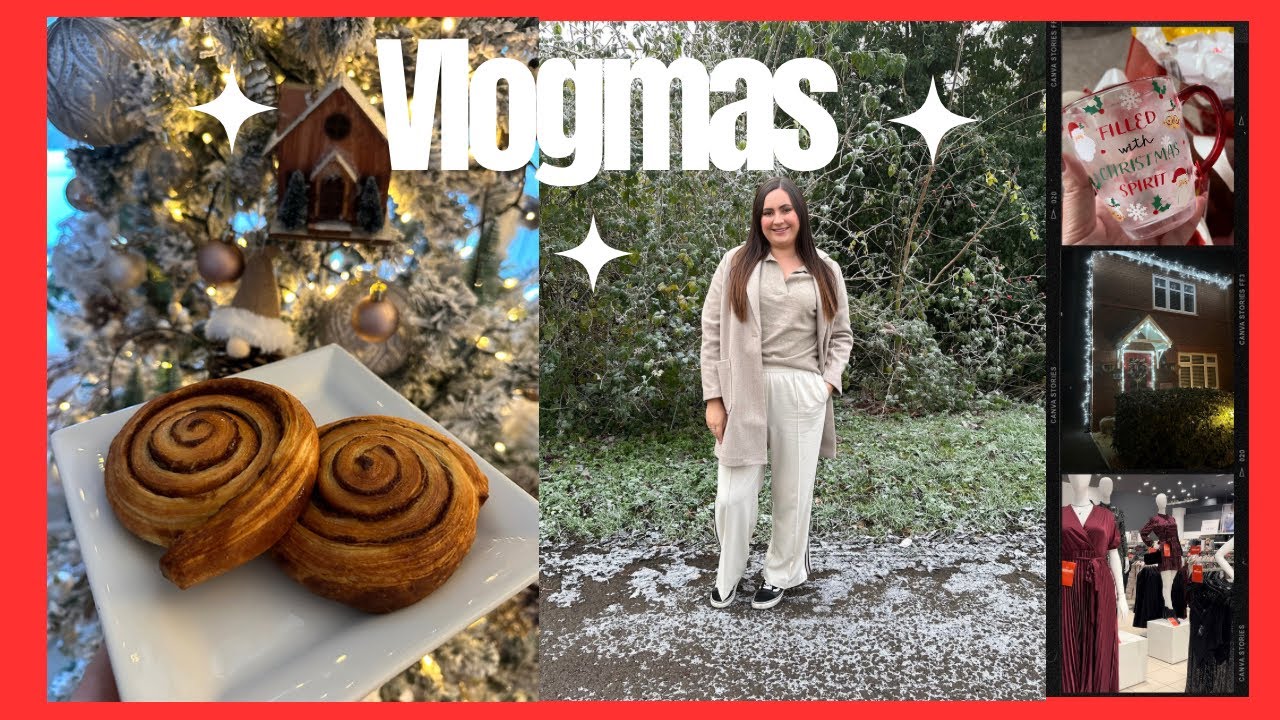 VLOGMAS.. Christmas Lights, Home Bargains Haul, & Come Shopping In M&S, New Look & Asda With Me!