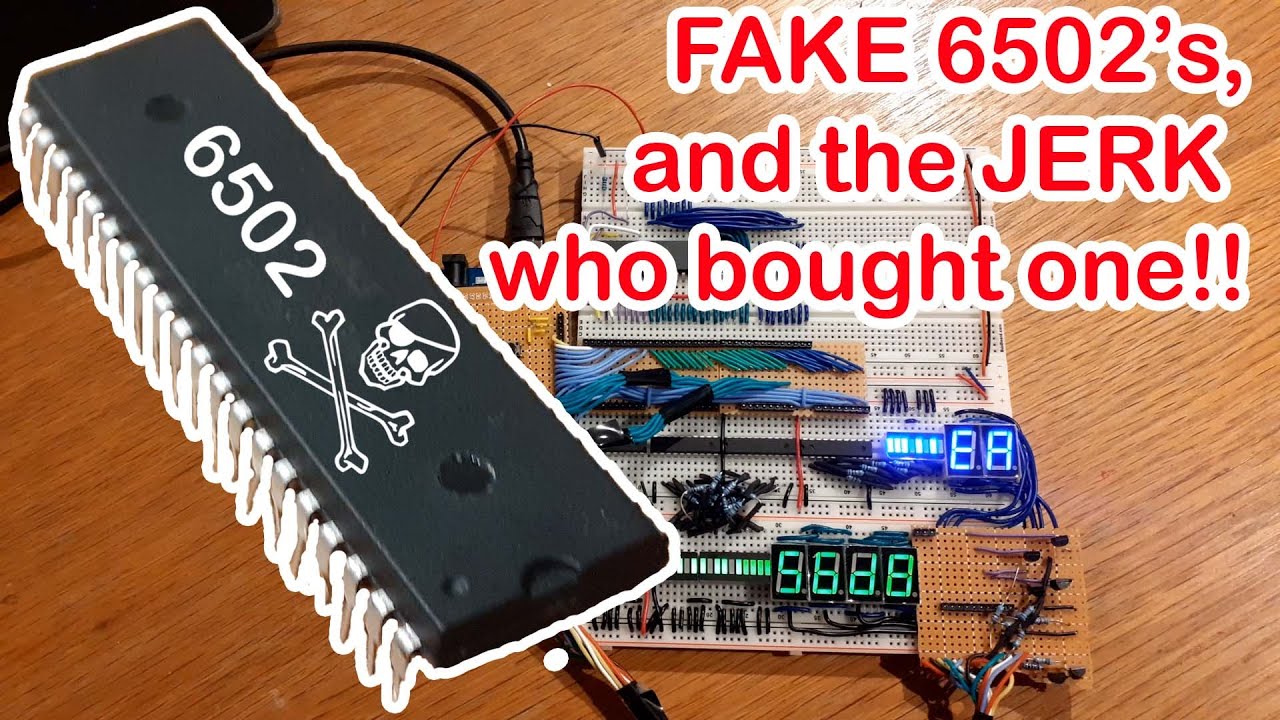 I'm a Jerk! Diddled with fake 6502 chips! Avoid my error! (65c02, project, debugger)