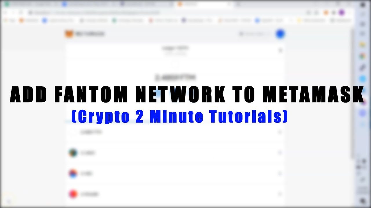 How to add the Fantom Network to your MetaMask wallet