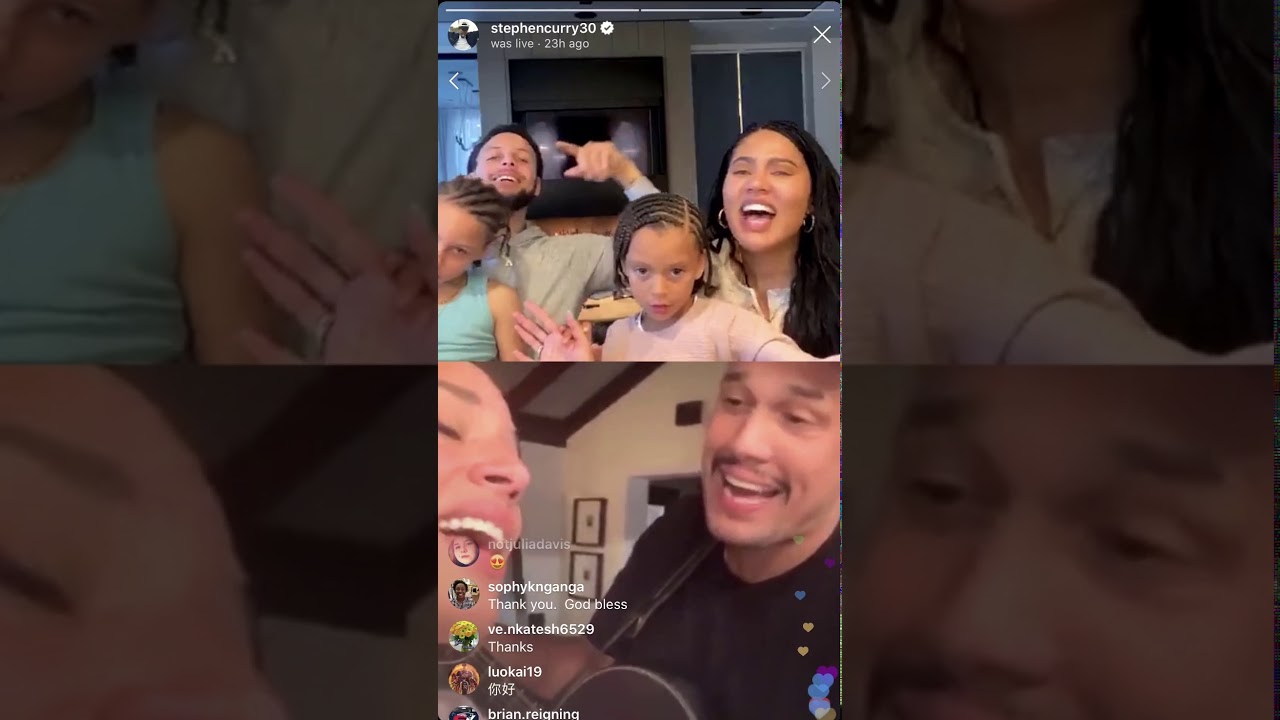 Curry Family Host Host Home & Hallelujah with JohnnySwim