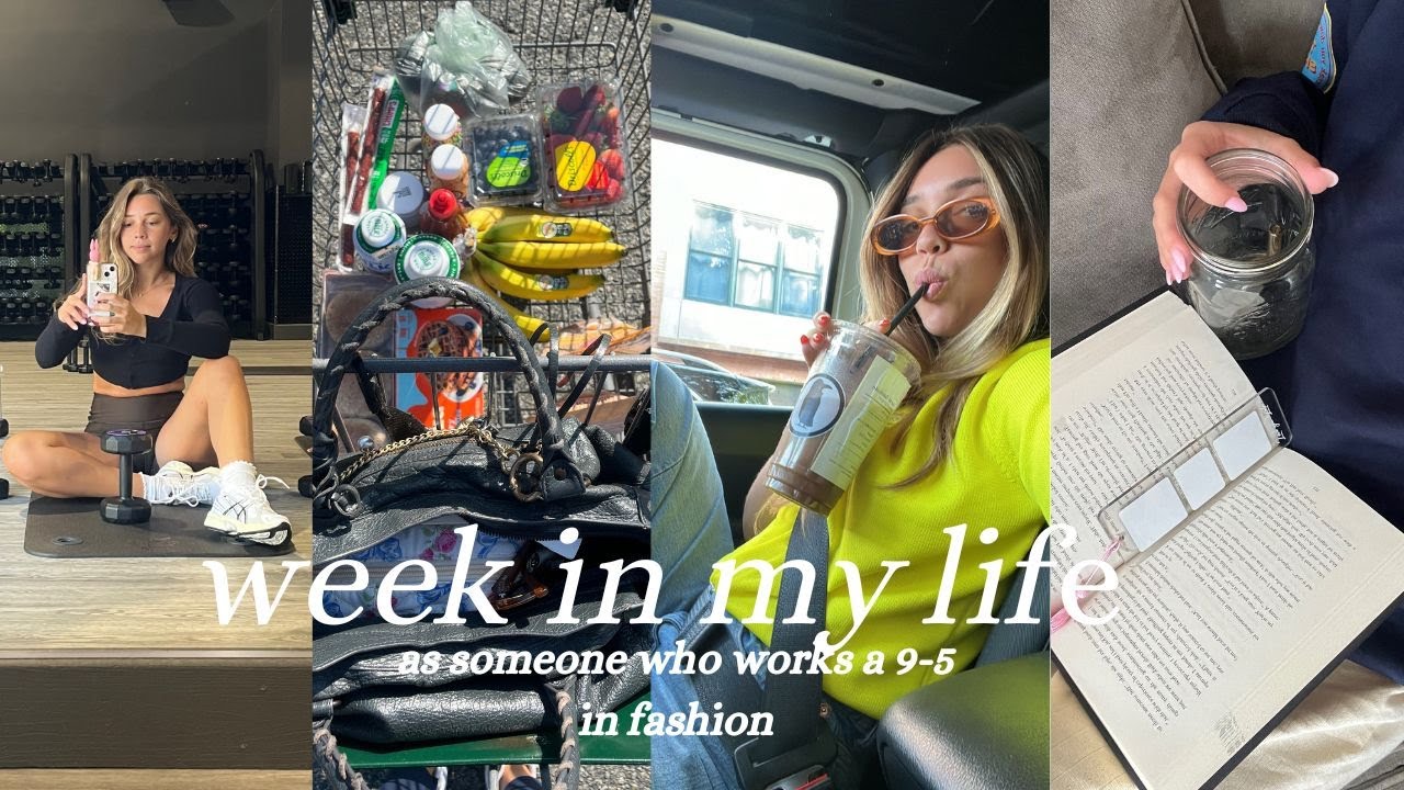 a very *realistic* work week in my life: reading updates, 6am morning routine, healthy lunch ideas
