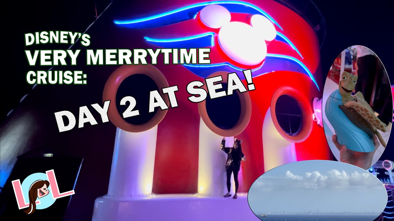 Disney's Very Merrytime Cruise | DAY 2: DAY AT SEA! Animator's Palette, DVC celebration, and more!