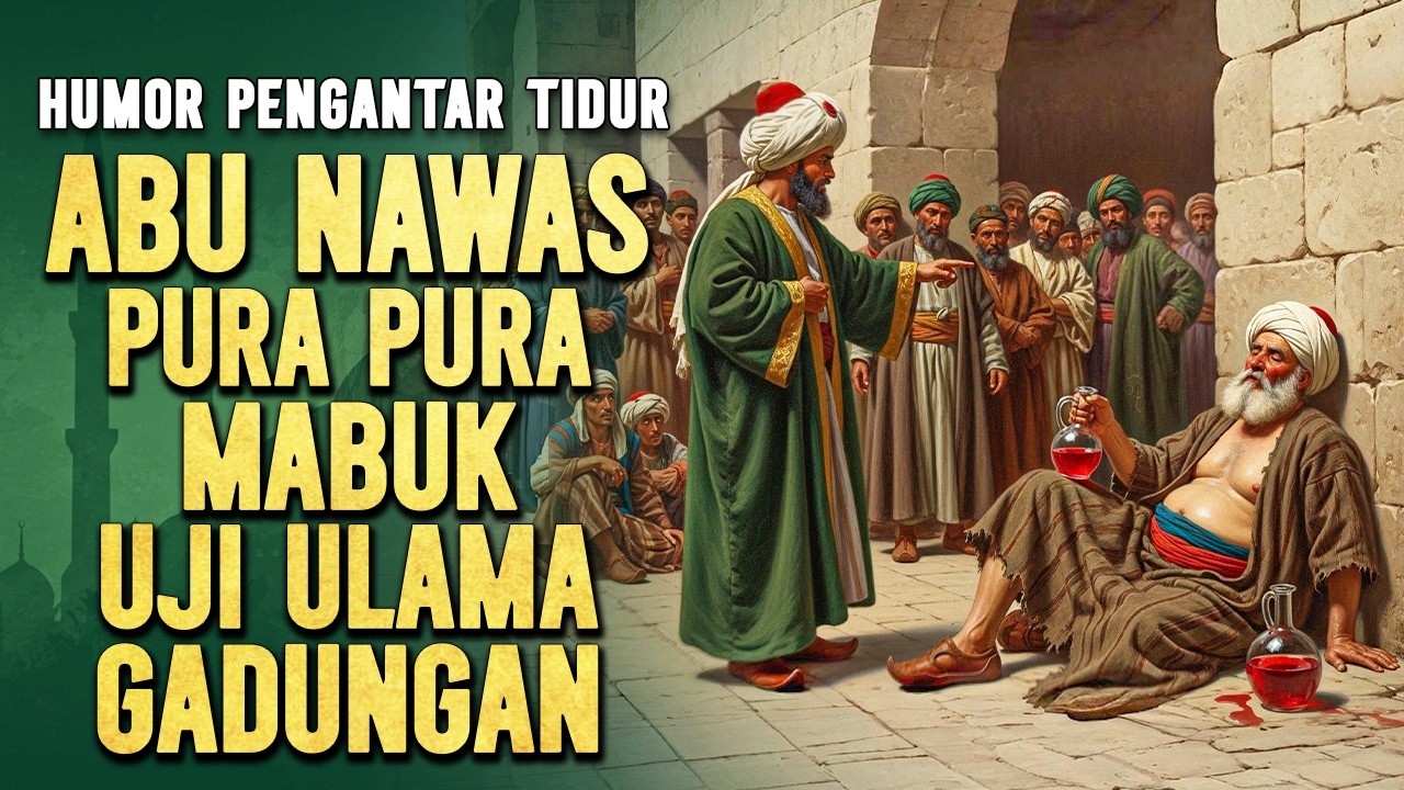 ABU NAWAS PURA PURA MABUK DEMI UJI ULAMA GADUNGAN || CERITA LUCU PENGANTAR TIDUR