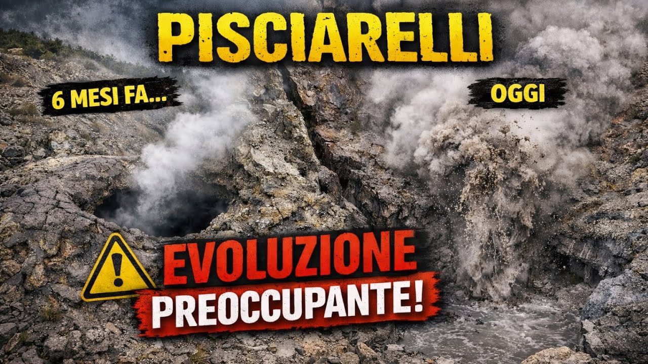 Evoluzione Pisciarelli: fumo, fango e deformazioni in 6 mesi | 10/01/2026