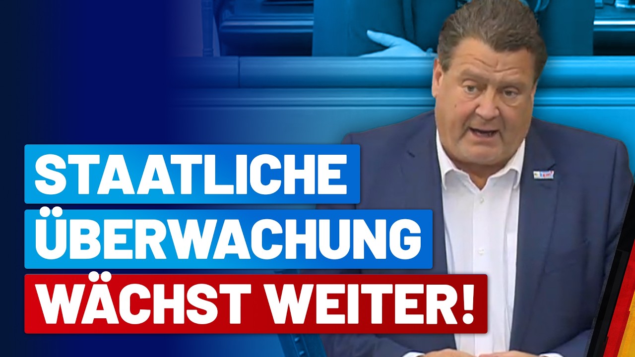 Staatliche &Uuml;berwachung & Meinungsmache: Stephan Brandner spricht Klartext! - AfD-Fraktion