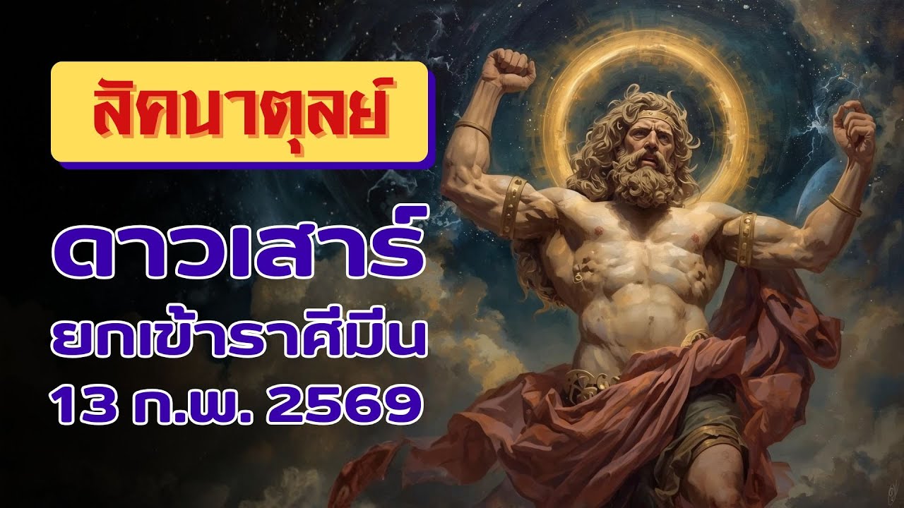 ตาณฑวะดาราจร #63 : ดาวเสาร์ยกเข้าราศีมีน 13 ก.พ. 69 (ราศีตุลย์)