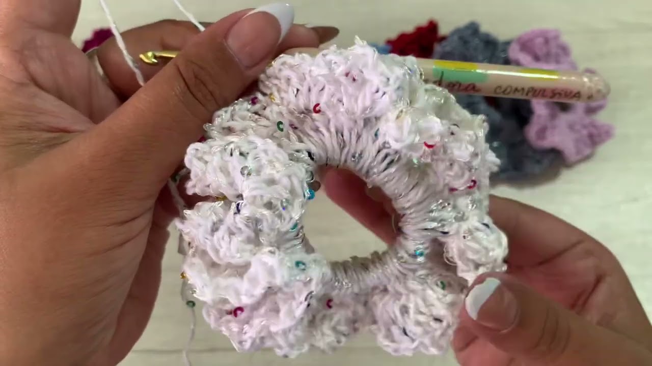 Tutorial Scrunchies a crocet fácil y Rápido ✨