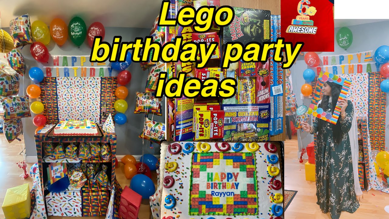 Lego birthday party ideas || lego decorations ideas || lego birthday cake || lego birthday party