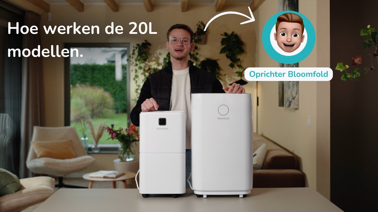 Hoe gebruik ik de 16L luchtontvochtigers van Bloomfold?