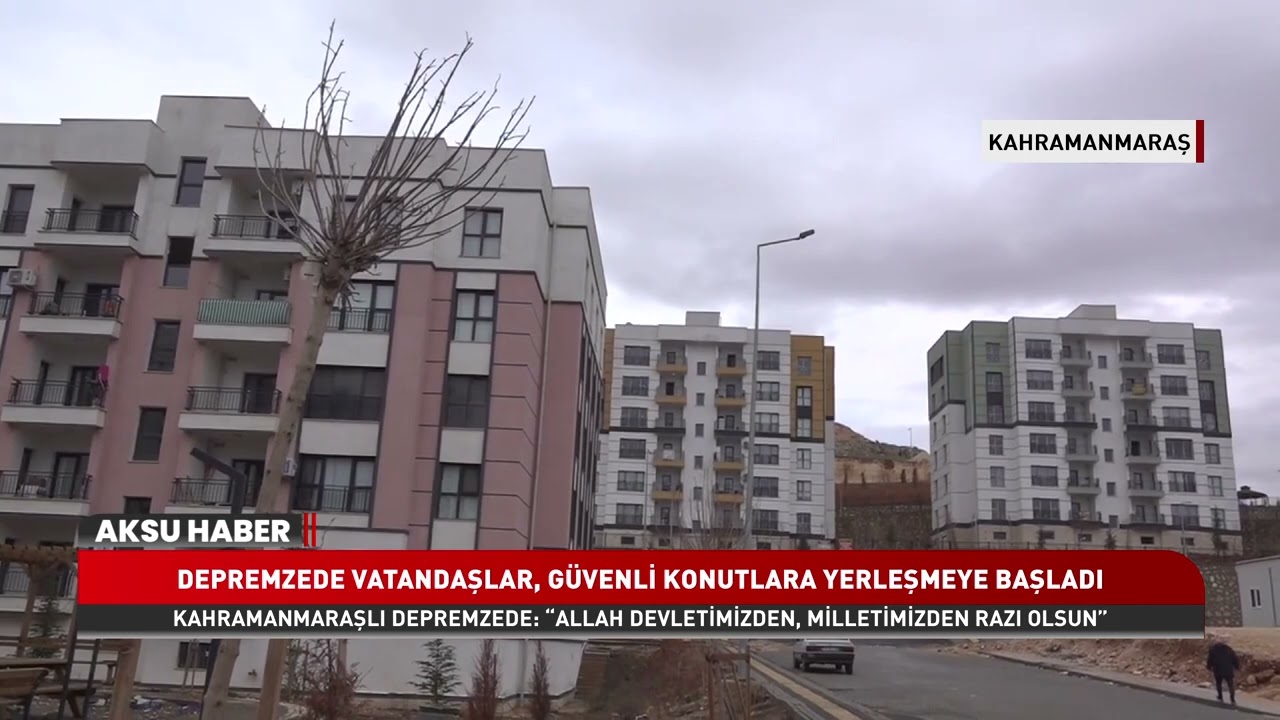Kahramanmaraş’ta Depremzedeler Yeni Evlerine Kavuşuyor | TOKİ Konutlarında Mutluluk