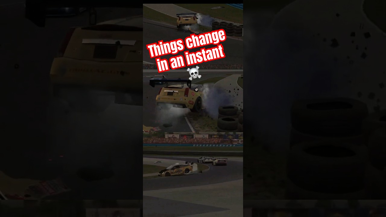 Всё очень быстро пошло наперекосяк #iracingcrashs #iracing #simracing #simagic #official