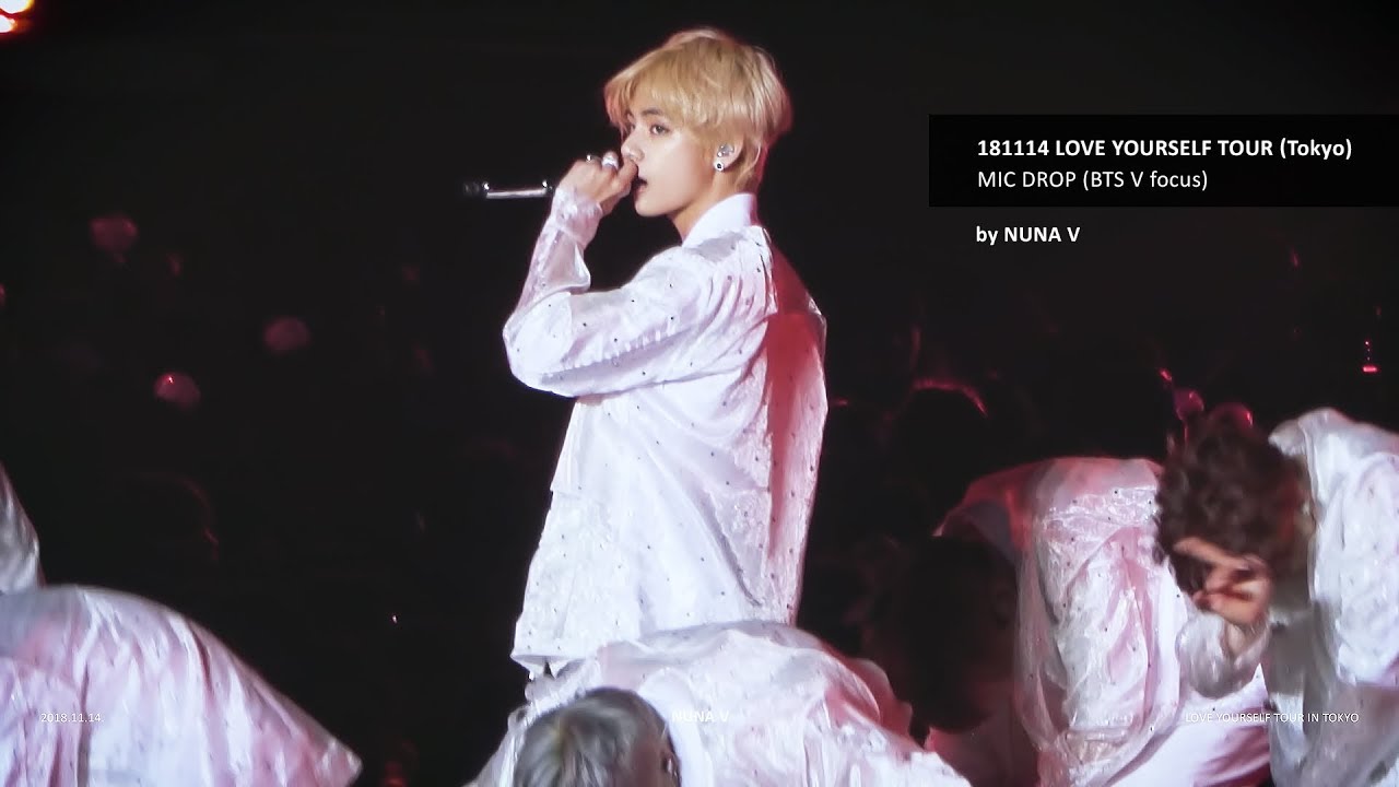 181114 LOVE YOURSELF - MIC DROP / BTS V focus / 방탄소년단 뷔 (4K fancam)