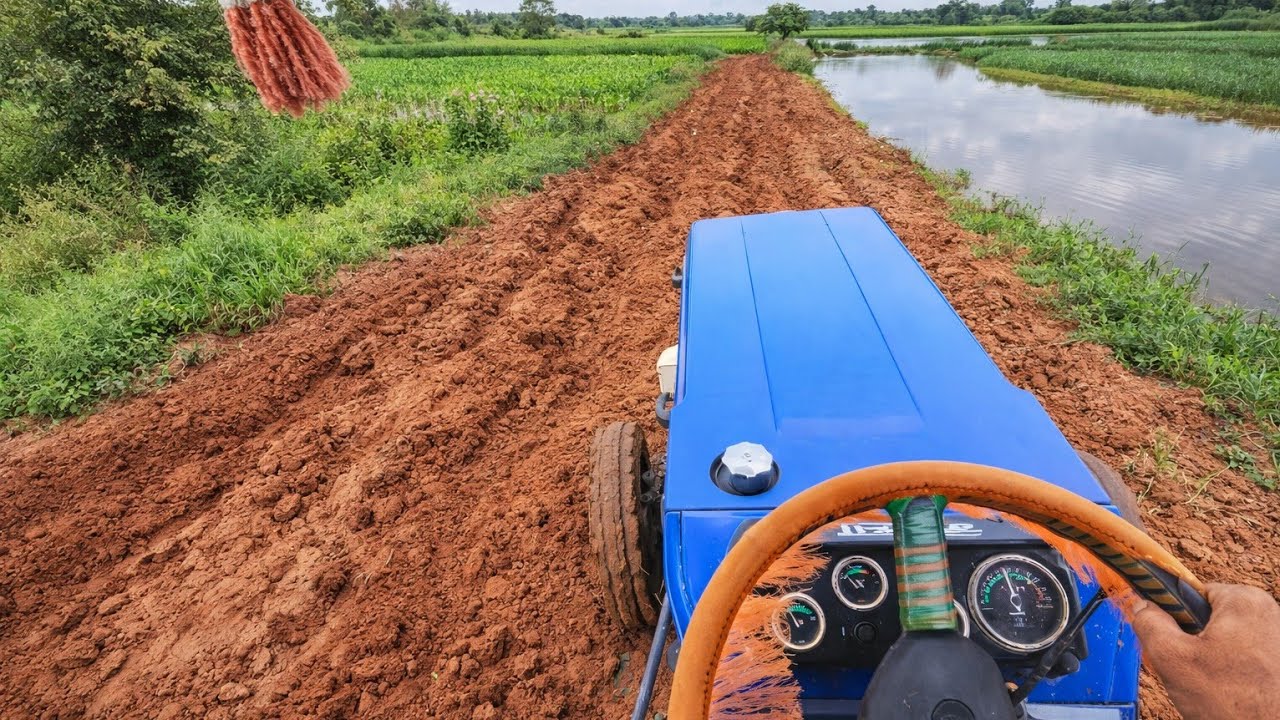 POV Tractor Working in Muddy Field | Relaxing Farming ASMR 4K 🚜🌿
