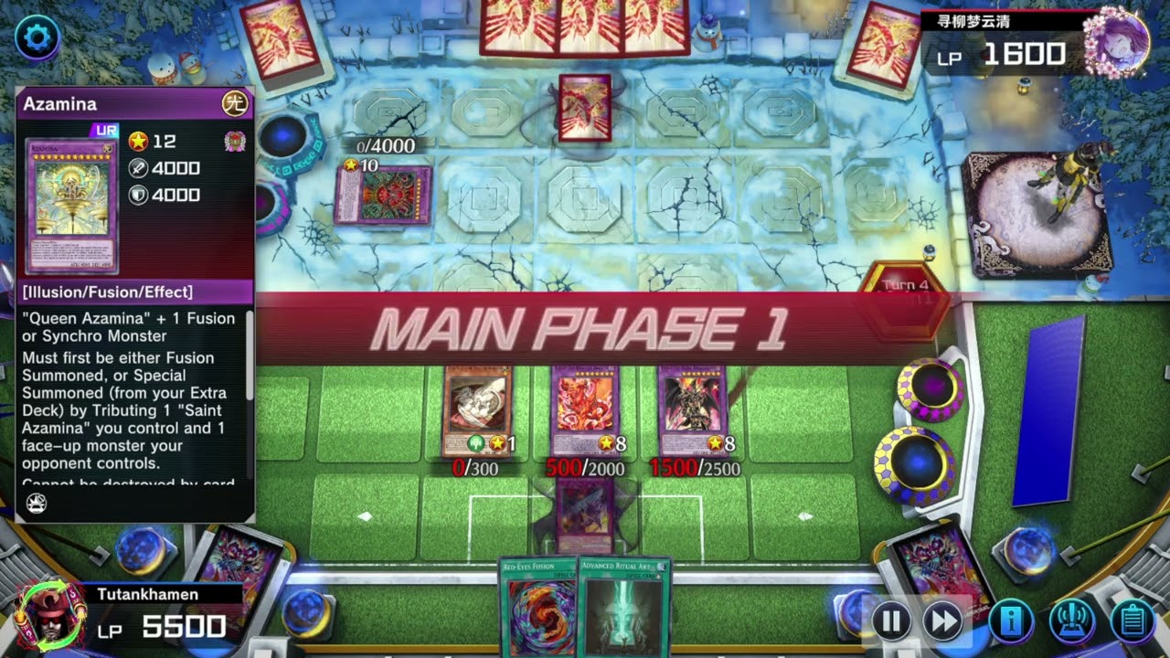 Red-Eyes Dark Dragoon & Buster Blader vs Azamina