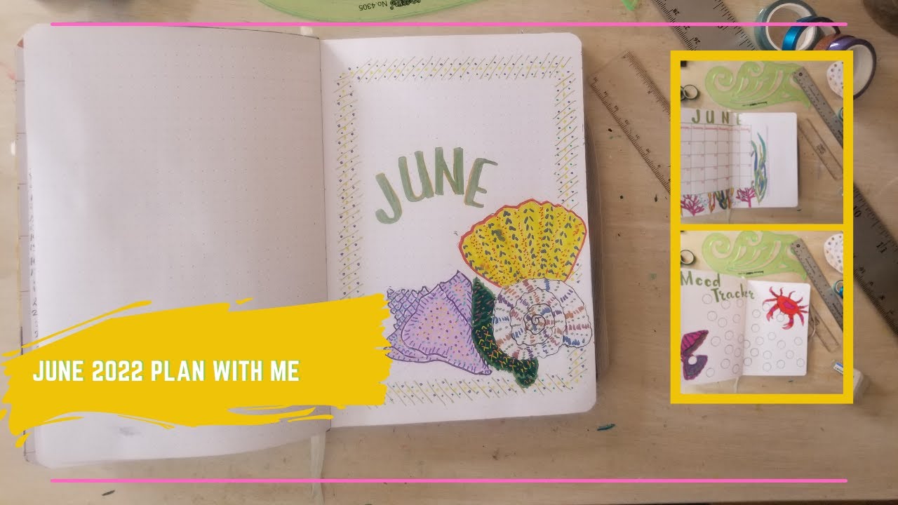 June 2022 Plan With Me - Simple Beach Theme