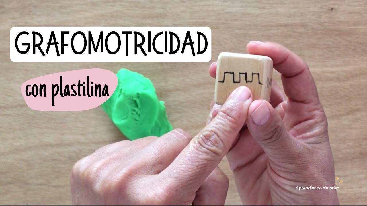 Grafomotricidad con plastilina.