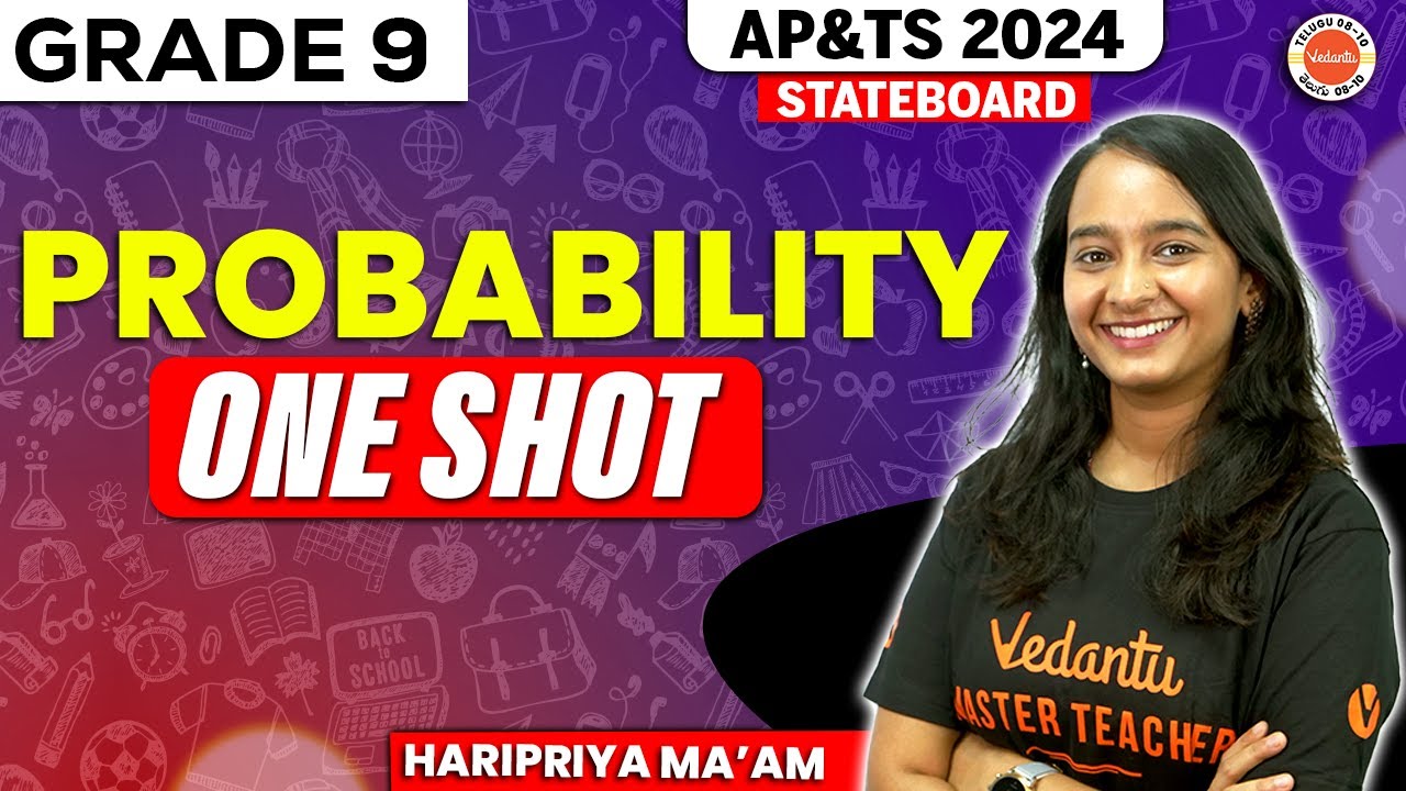 Probability Class 9 One Shot (TELUGU) | Haripriya Mam  @vedantutelugu8910
