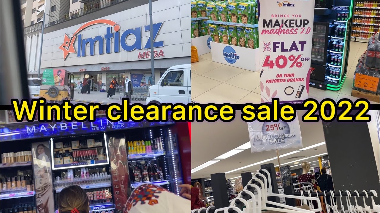 Winter clearance sale|| makeup world 40%off||grocery shopping at imtiaz super market||rani ki duniya