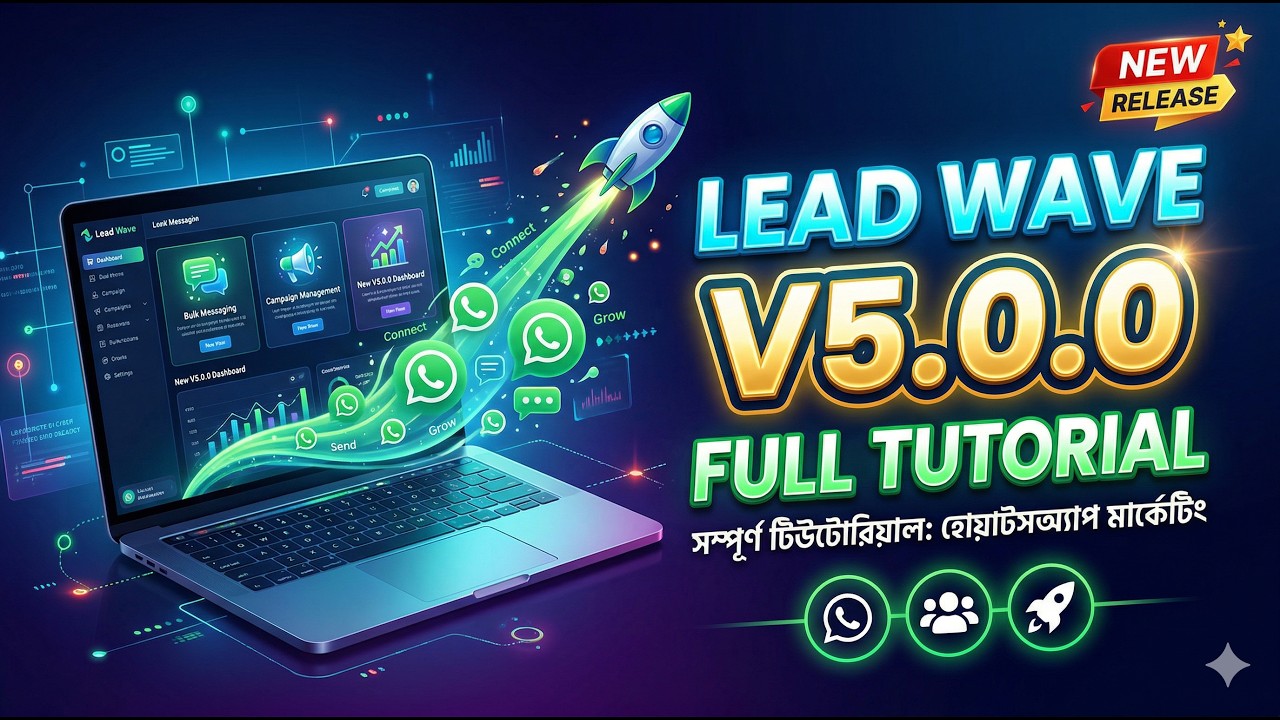 Lead Wave Version 5.0.0 Full Tutorial | Best WhatsApp Marketing Desktop App