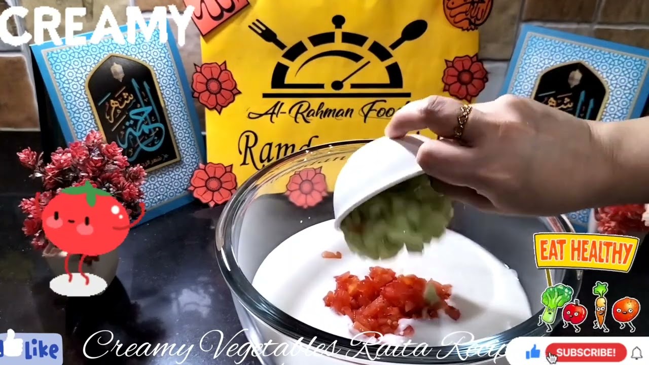 Creamy Vegetables Raita Recipe|Tasty and Creamy Raita|Restaurant Style Raita|Al-Rahman Foods 👩&zwj;🍳