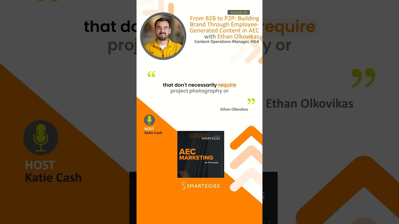NEW: From B2B to P2P: Building Brand Through Employee-Generated Content in AEC  #aecmarketing