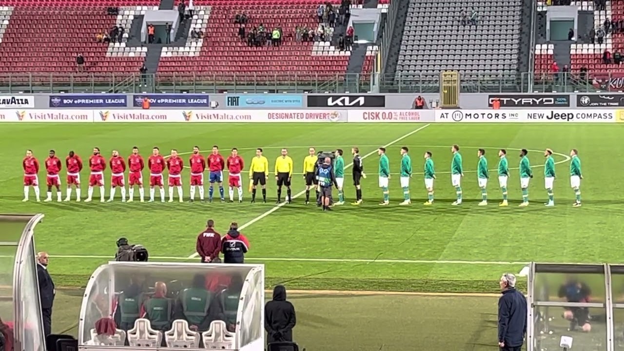 International Friendly | Malta v Ireland | National Anthems