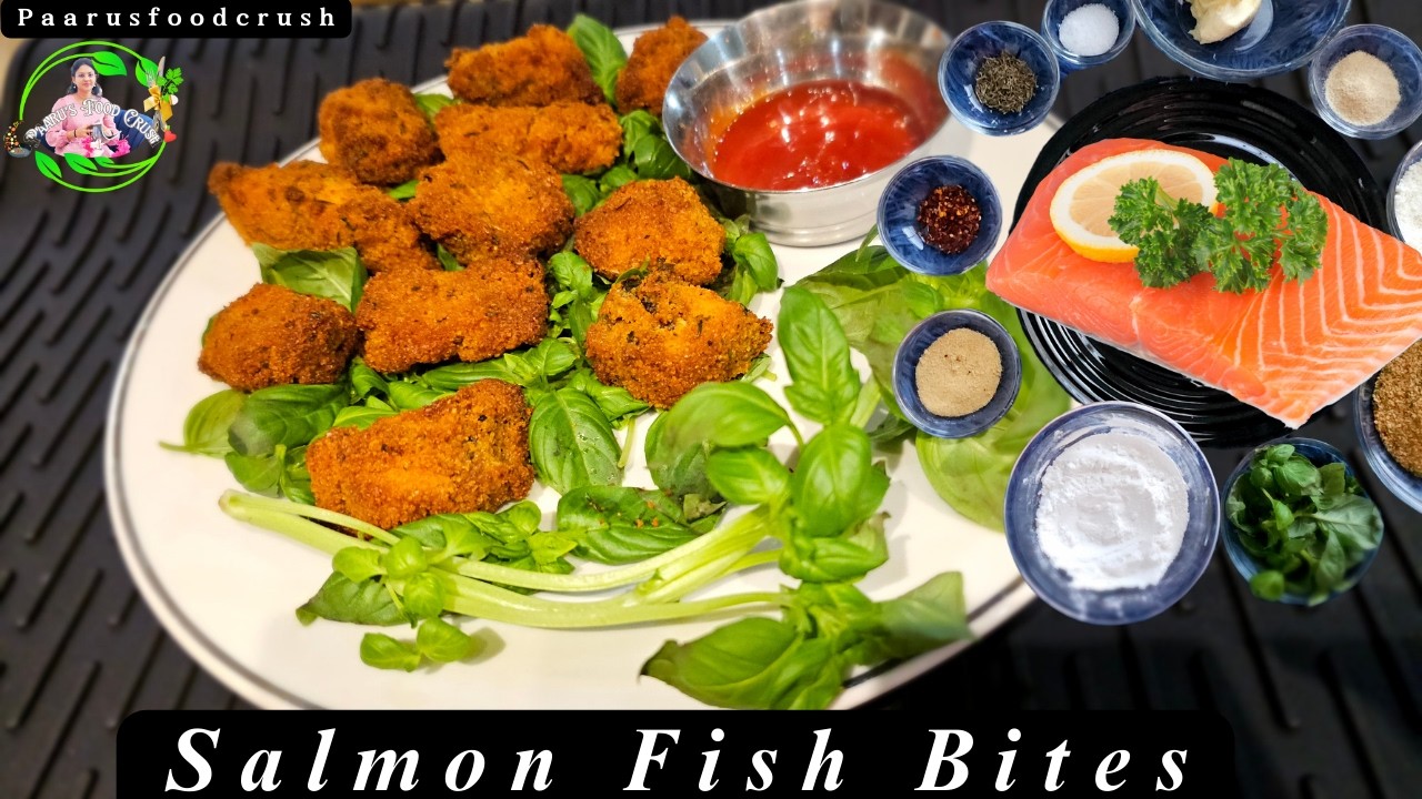 🔥 Crispy Salmon Bites | Crunchy, Cheesy & Flavor-Packed |Air Fryer Magic in 15 Mins! |Healthy Snack