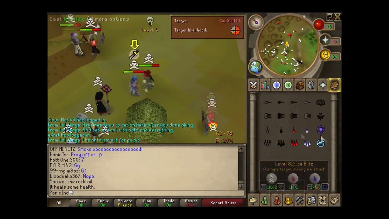 Panic Inc PK Vid 2 - Level 66 With Barrage - HIGH RISK - 100% Hybriding - Combos - Zuriels