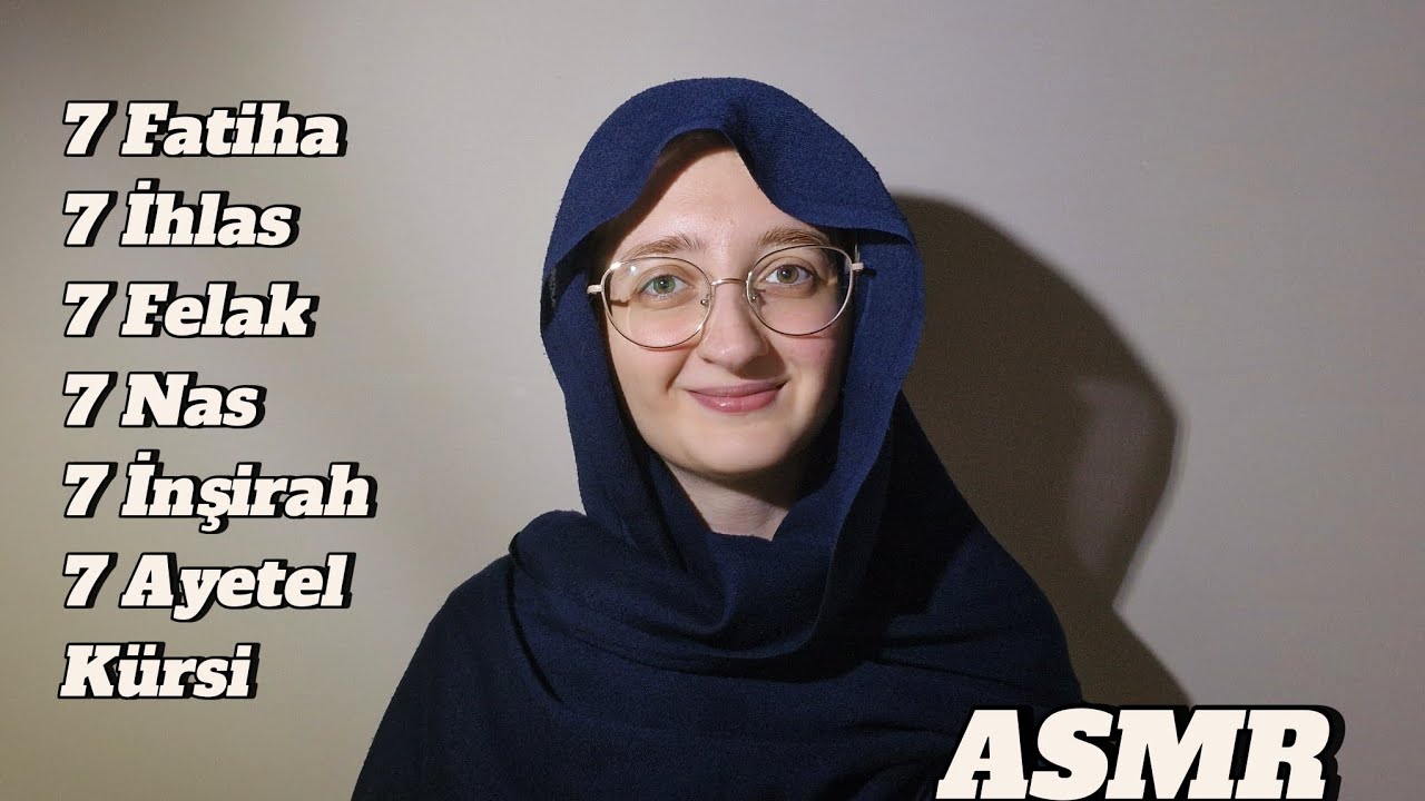 ASMR | seni nazardan korumak için okuyorum 🤲 kısa surelerle koruma kalkanı oluşturuyoruz ✨️