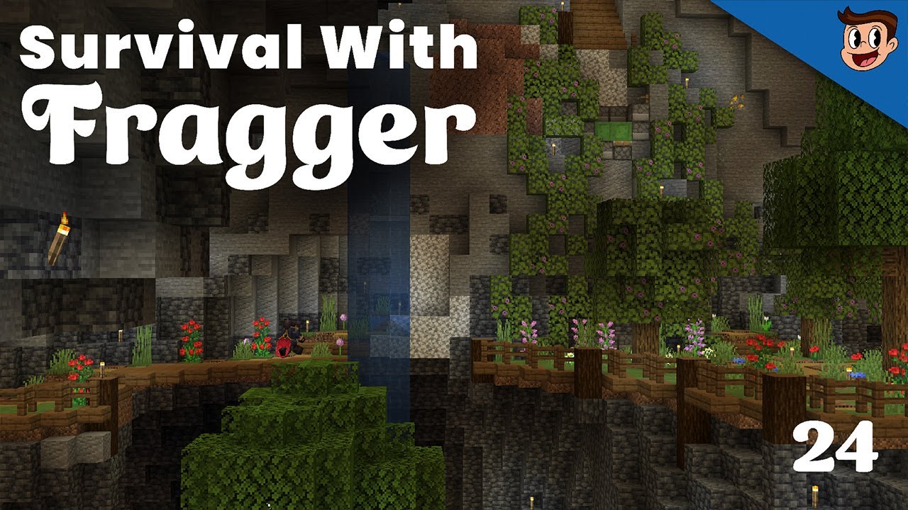 THIS IS MY NEW FAVORITE PART OF THE BASE! | Survival With fragger Episode 24