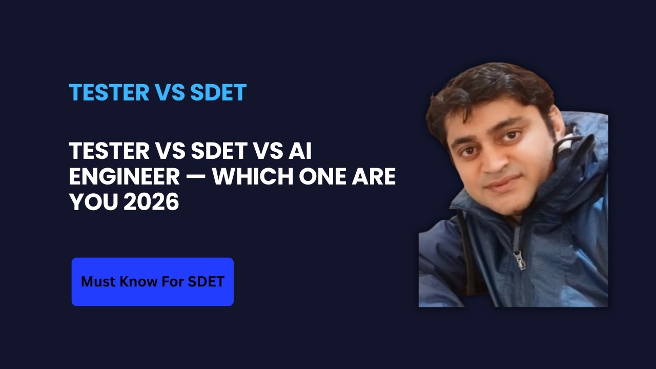 Tester vs SDET vs AI-Enabled QA Enginner