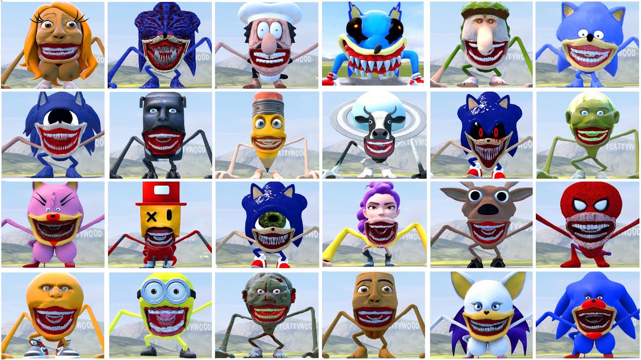 WHO IS THE STRONGEST FROM ALL SHIN SONIC TAPES VS ITALIAN AI BRAINROT MEMES TAPES in Garry's Mod